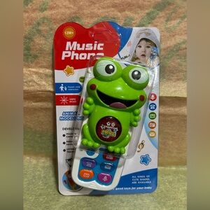 Interactive Learning Music Phone For Baby - Green and Blue
